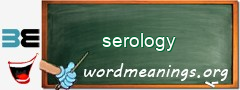 WordMeaning blackboard for serology